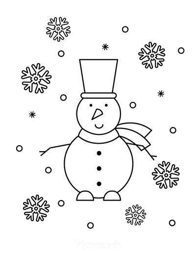 Best snowman coloring pages for kids adults