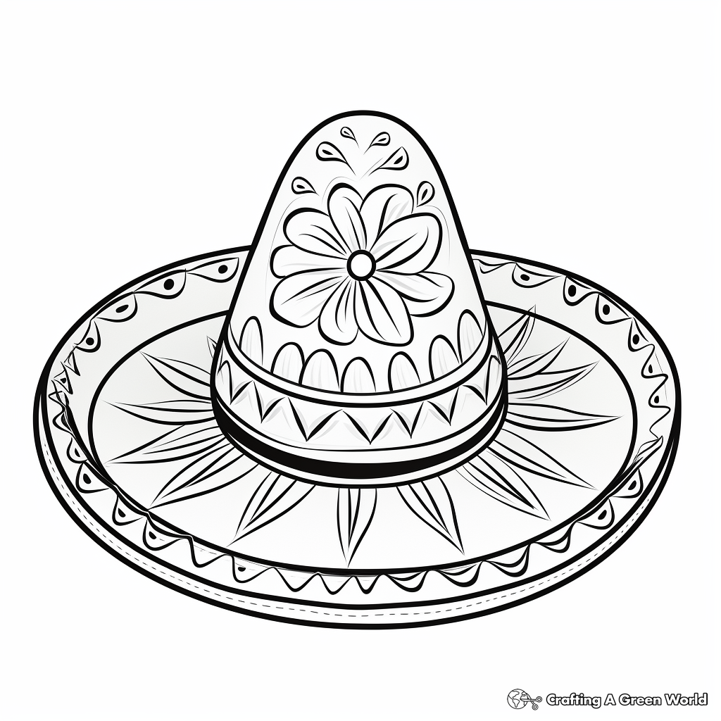 Sombrero coloring pages