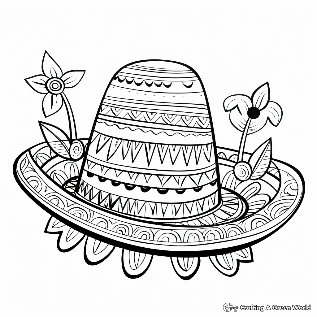 Sombrero coloring pages