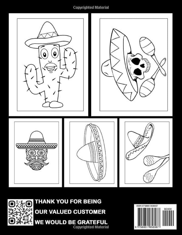 Sombrero coloring book excellent coloring pages of mexican hat for all ages to have fun ideal gift for special occasions pham regan books