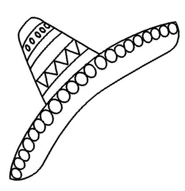 Sombrero coloring pages online coloring mexican hat mexico crafts mexican crafts