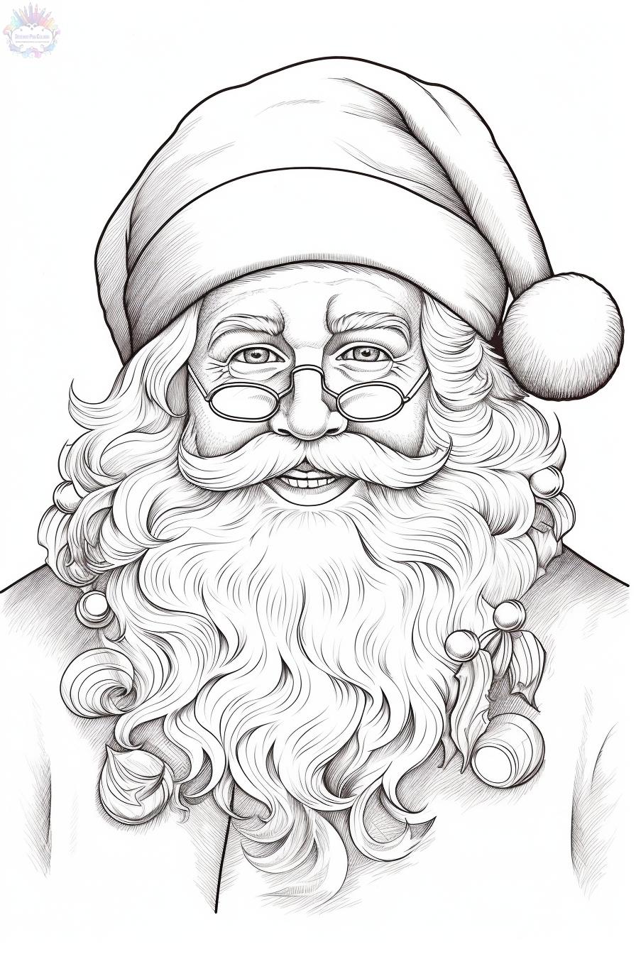 Santa cla coloring pages