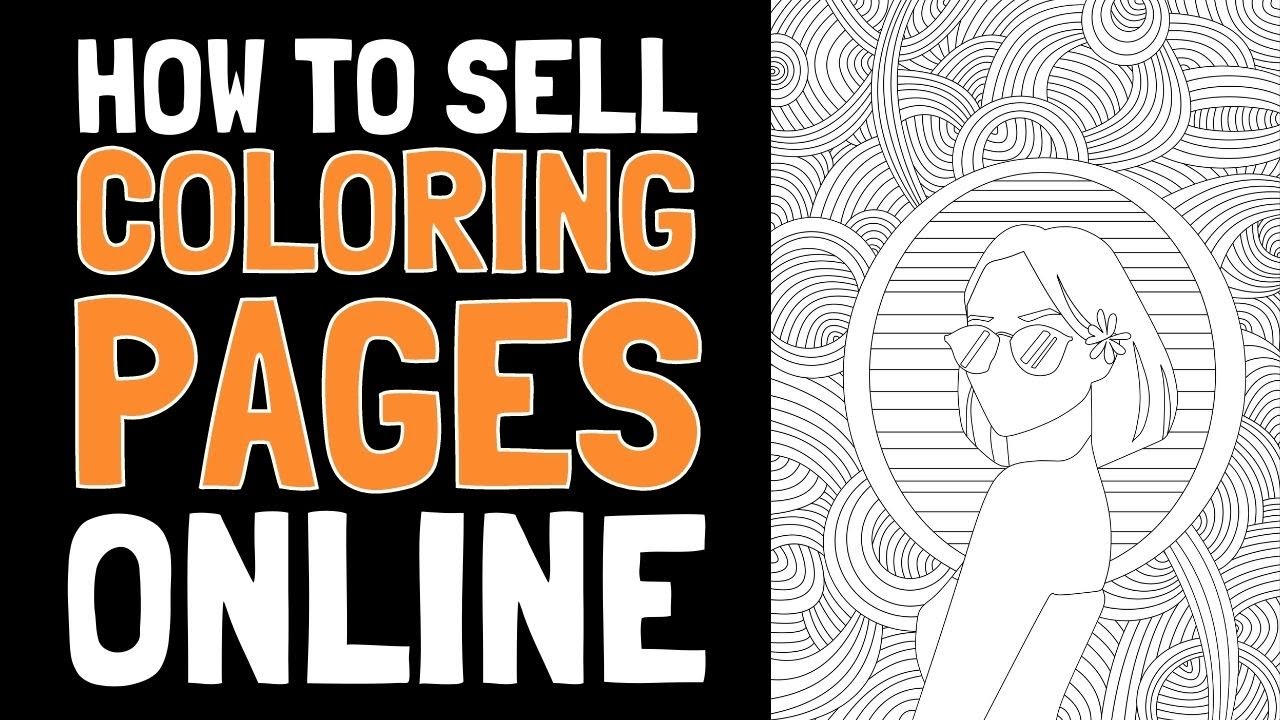 How to sell coloring pages online in