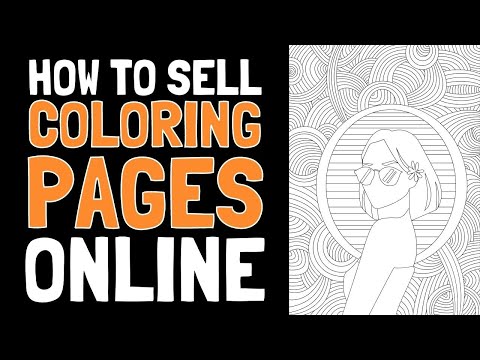 How to sell coloring pages online in
