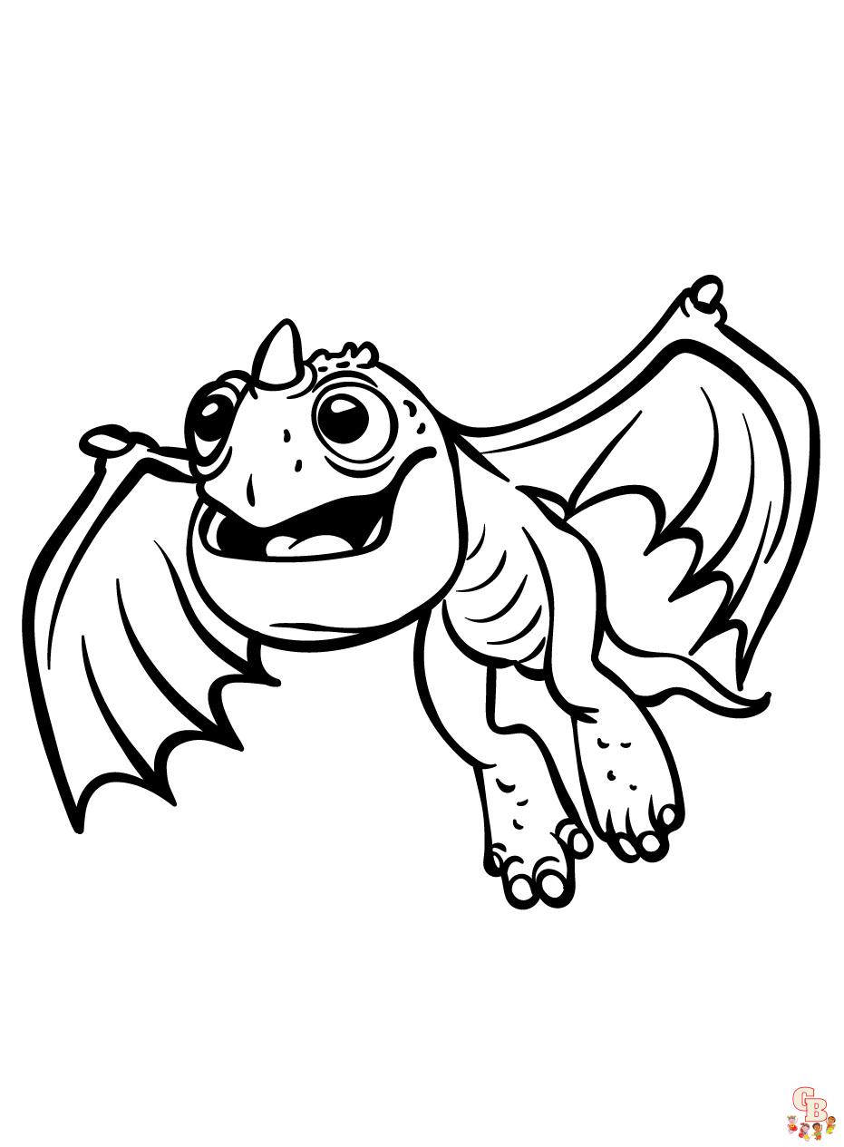 Get creative with how to train your dragon coloring pages