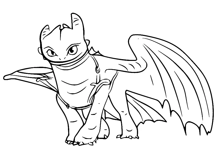 Magic of toothless with our free printable coloring pages