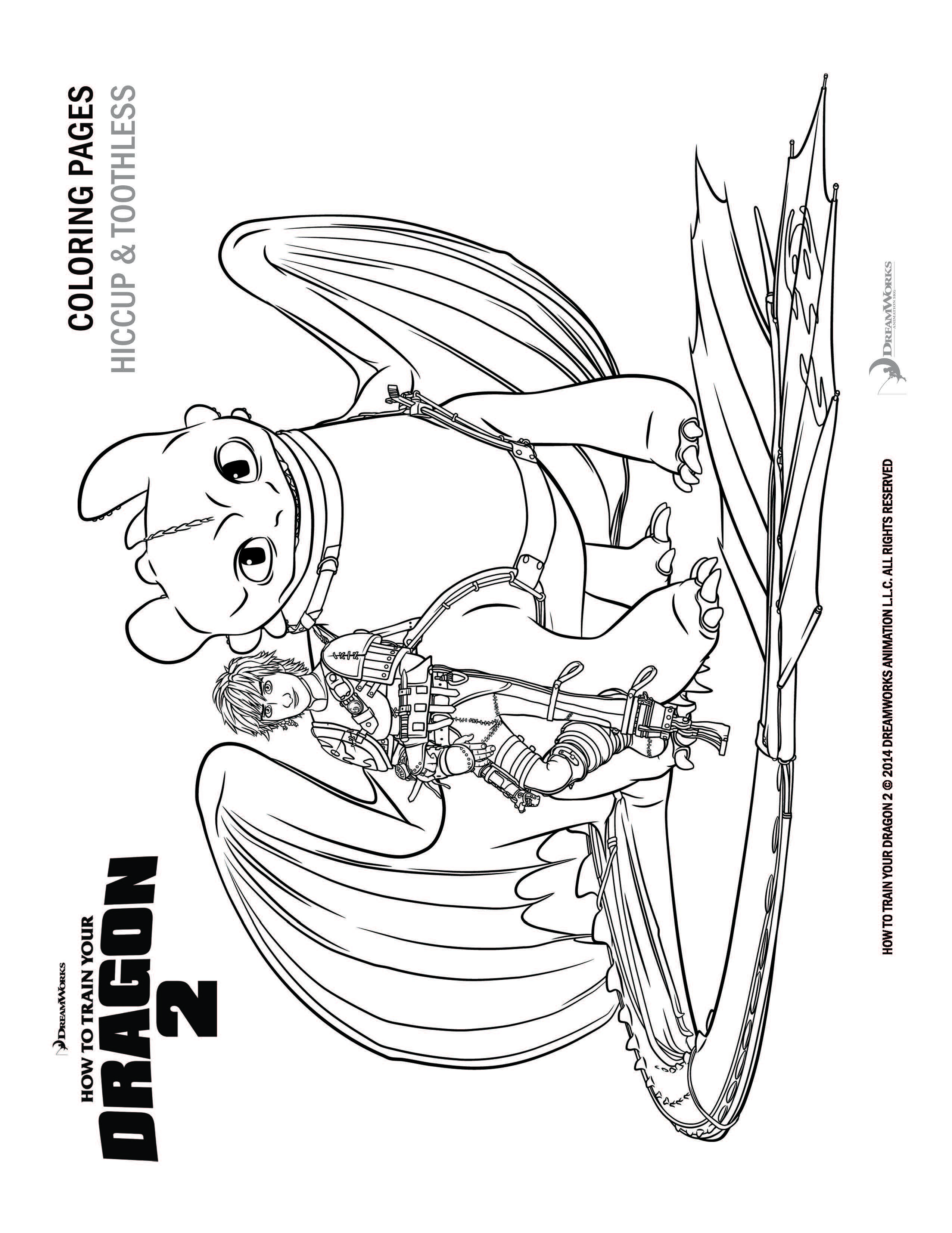 How to train your dragon coloring pages and activity sheets