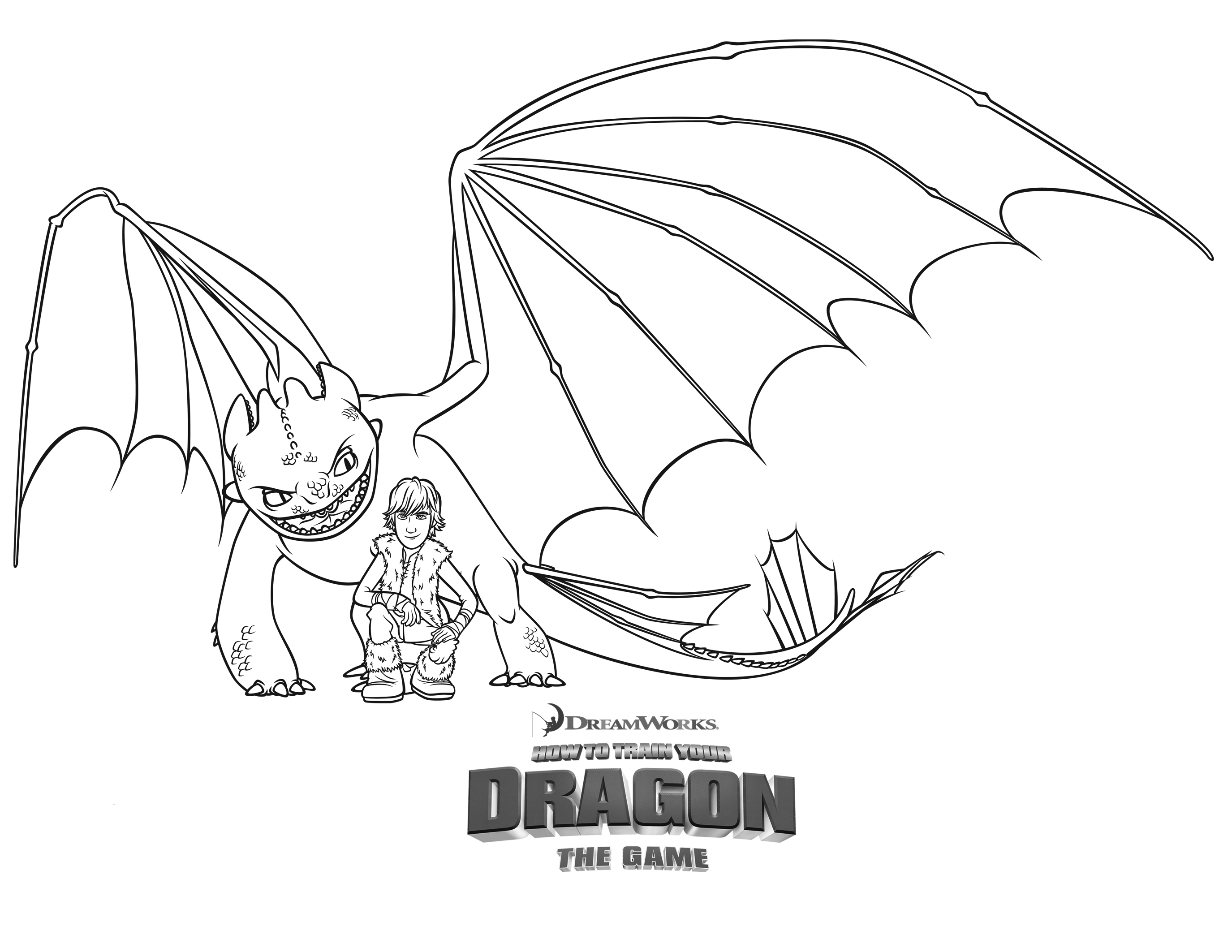 How to train your dragon coloring pages