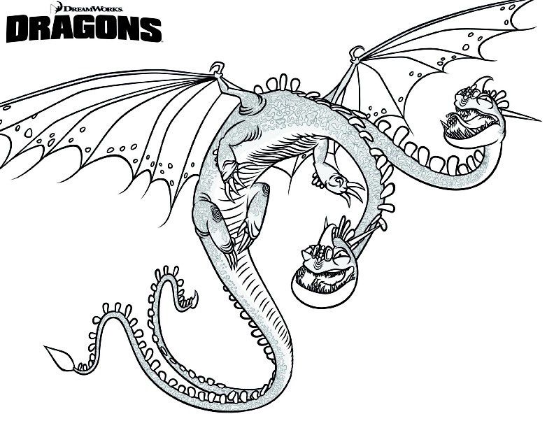 How to train your dragon coloring pages