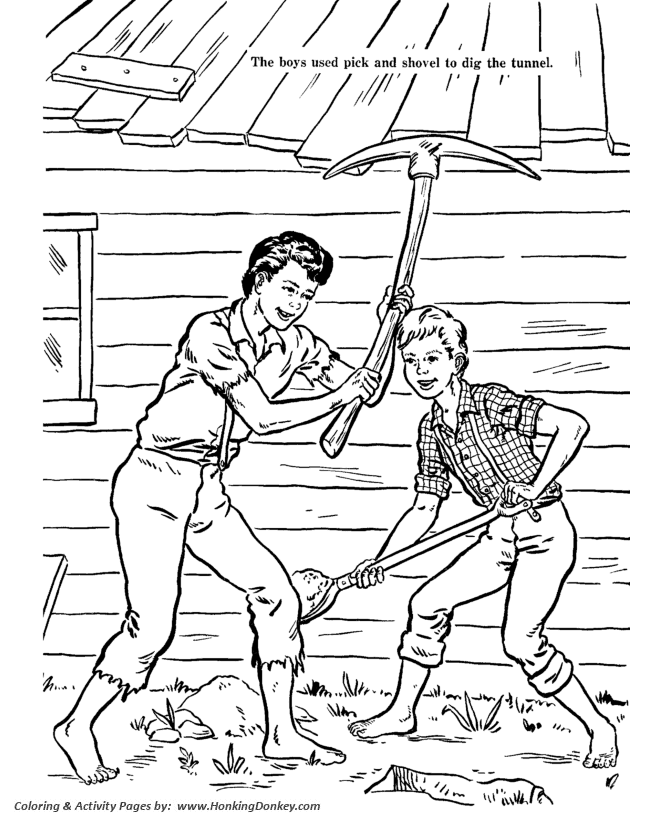 Huckleberry finn coloring pages page