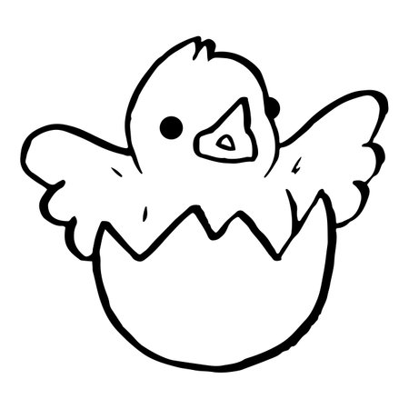 Easter chick coloring page stock illustrations cliparts and royalty free easter chick coloring page vectors