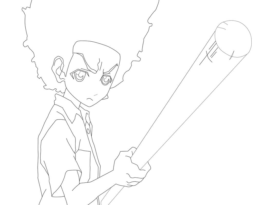 Huey freeman line art by guysanx on