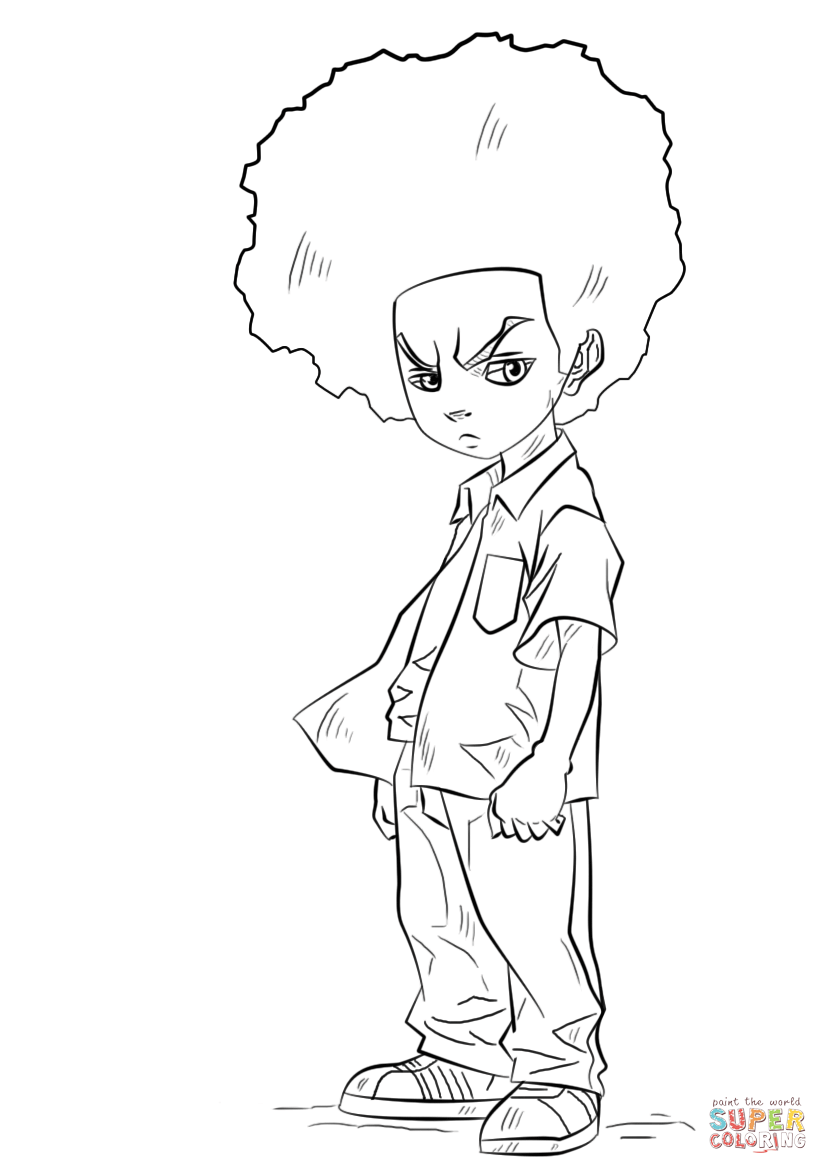 Huey freeman coloring page free printable coloring pages