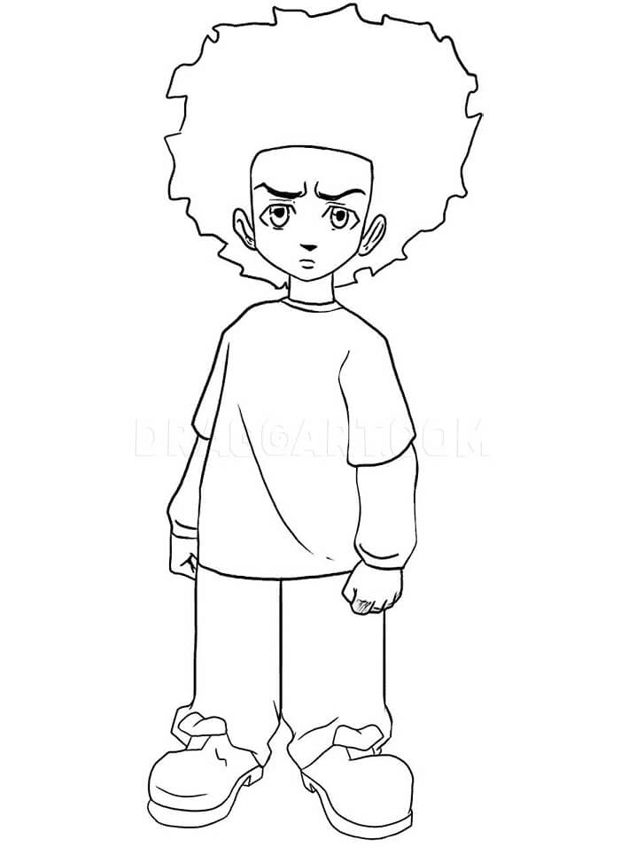 Boondocks coloring pages printable for free download