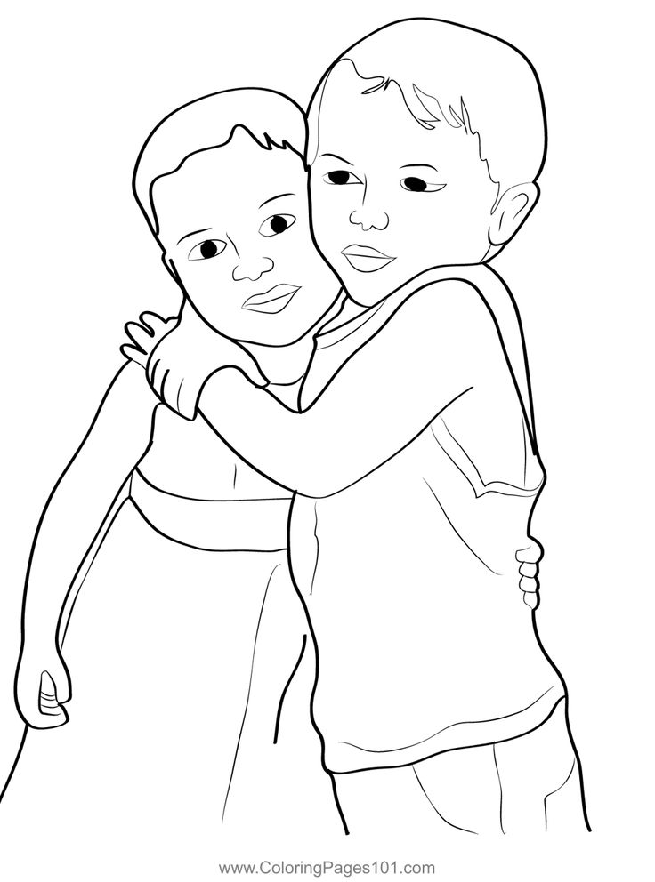 Sweet romantic hug coloring page romantic hug coloring pages coloring pages for kids