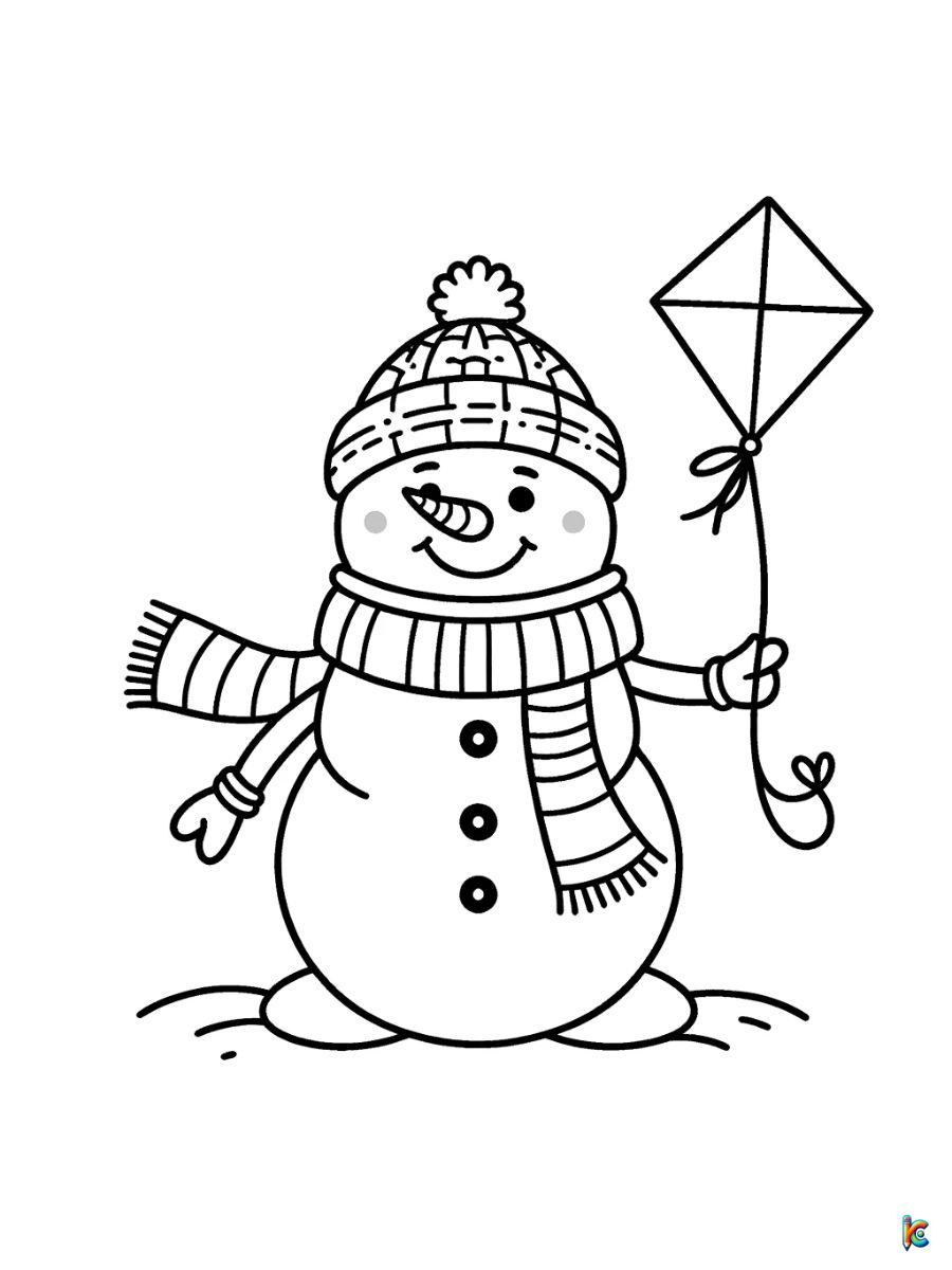 Snowman coloring pages â
