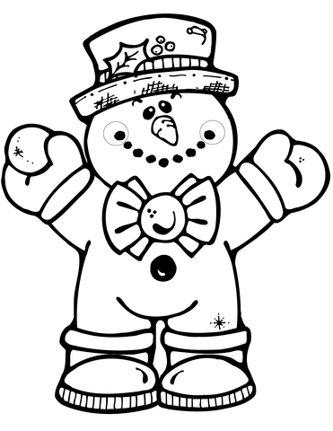 Hugging snowman coloring page free printable coloring pages