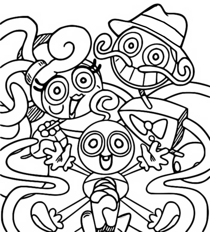 Coloring pages poppy playtime