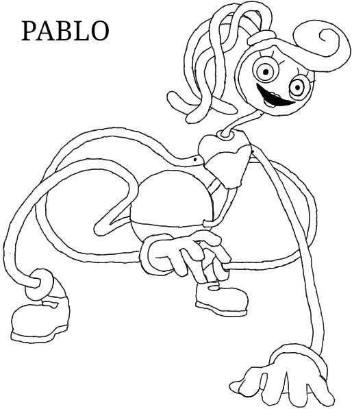 Mommy long legs coloring page monster coloring pages coloring pages long legs