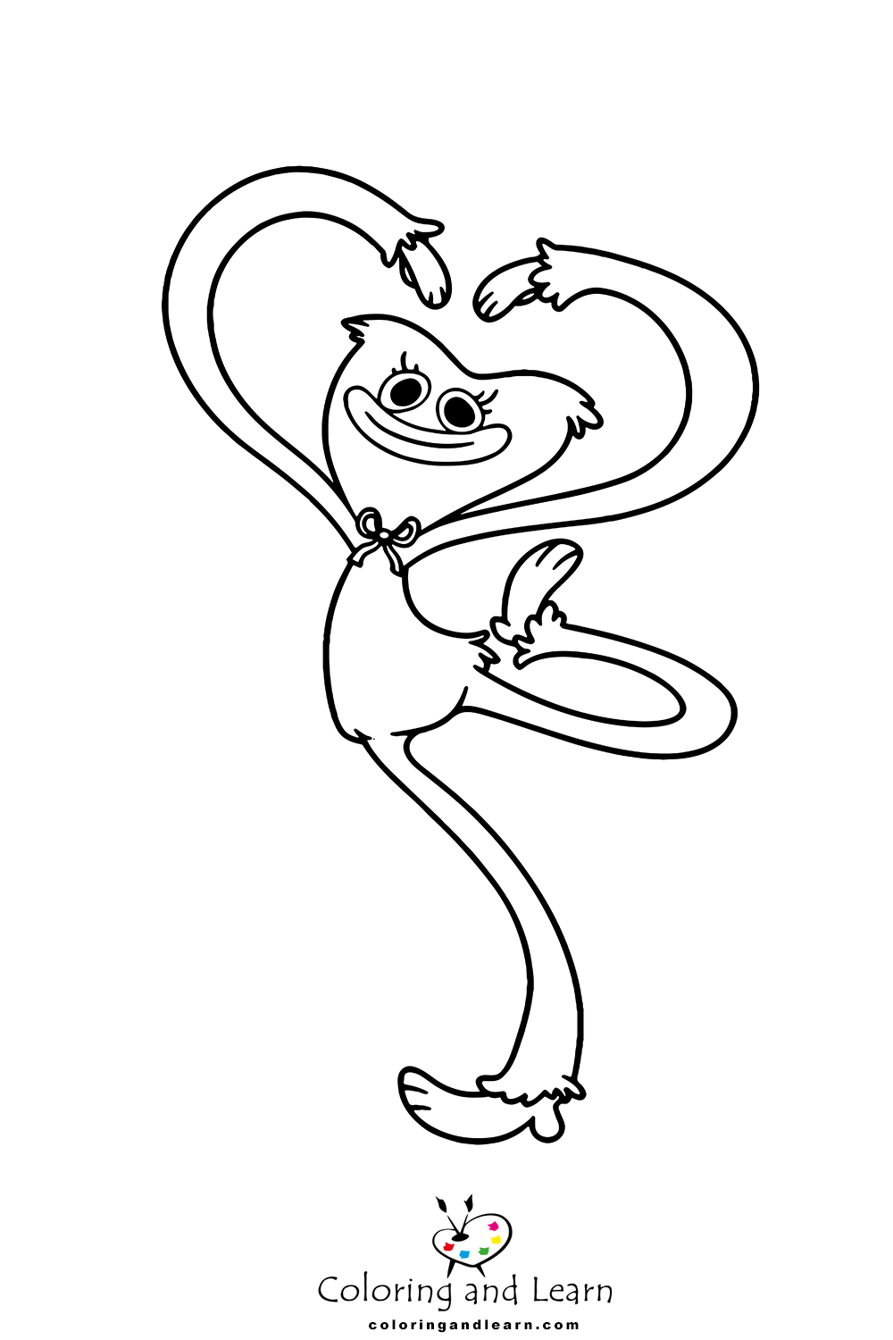 Huggy wuggy coloring pages