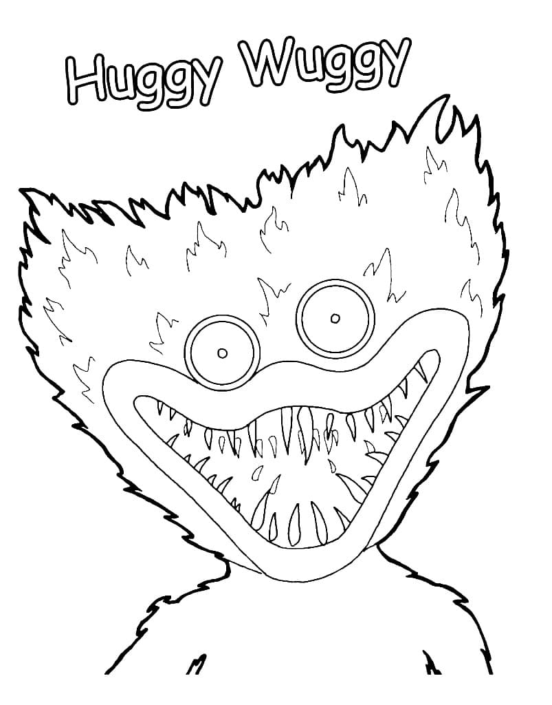 Huggy wuggy coloring pages printable for free download