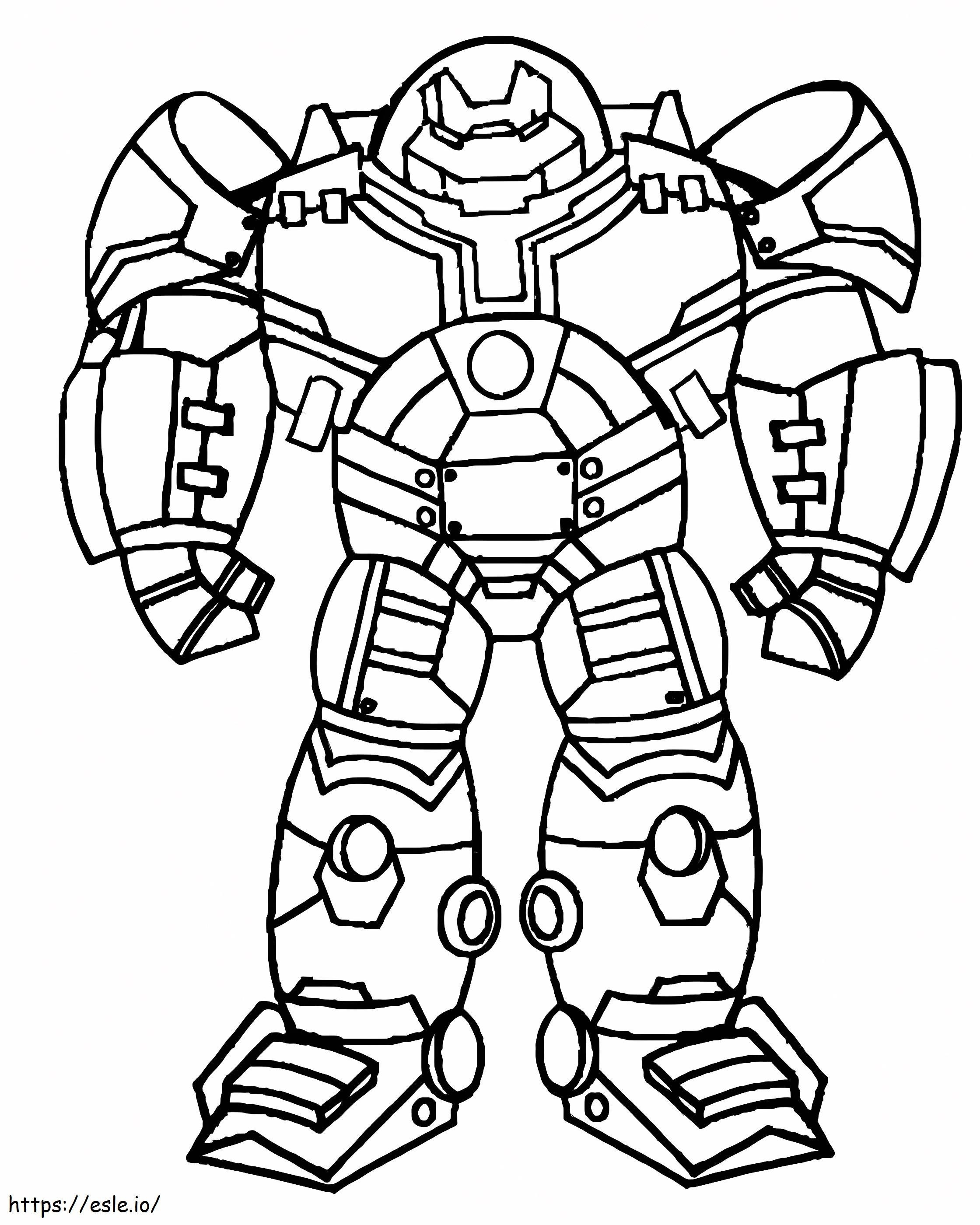 Cartoon hulkbuster coloring page