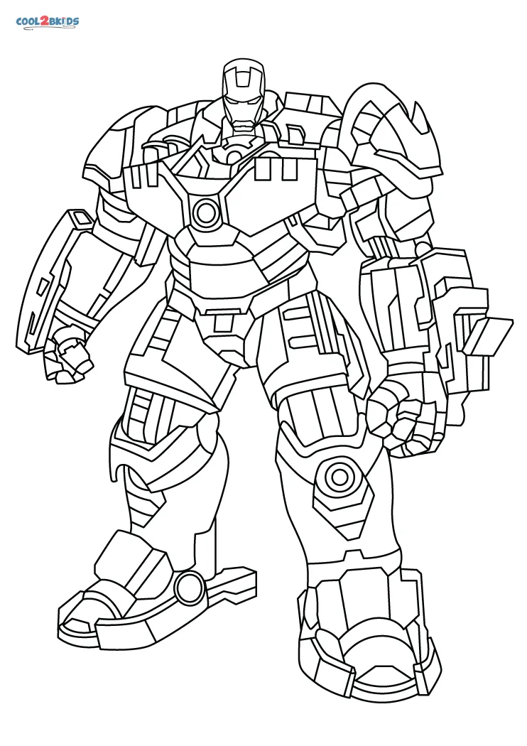 Free printable hulkbuster coloring pages for kids