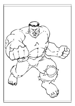 Unwind and color printable hulk coloring pages collection for kids