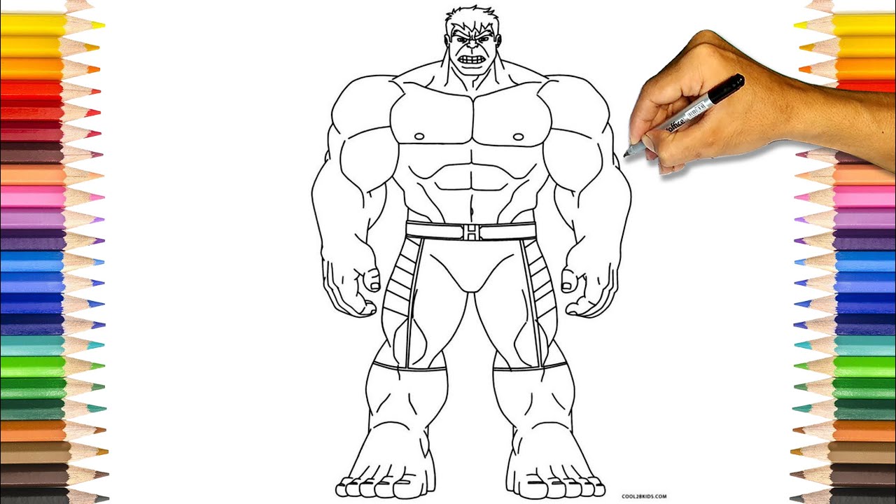 The incredible hulk coloring book professor hulk purple short coloring pages