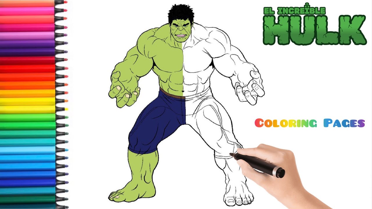 Coloring incredible hulk coloring pages universe of superheroes