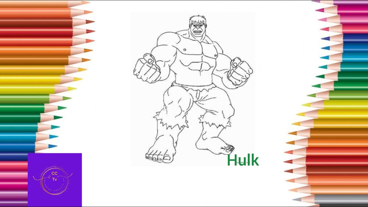 How to color hulk superheroes coloring pages coloringcreativtv