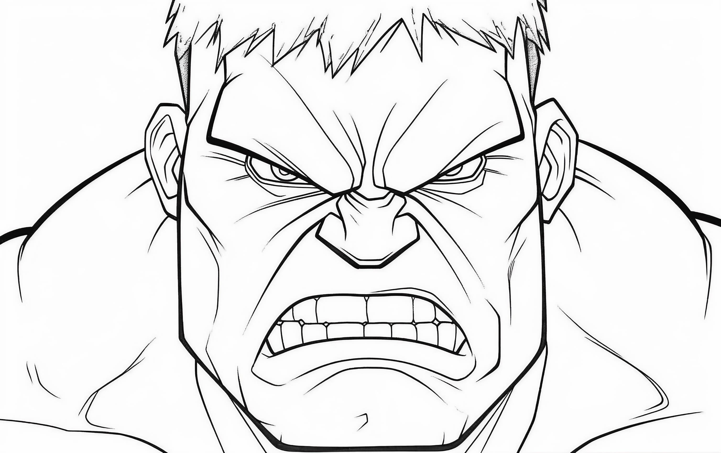 Hulk coloring pages for free printable