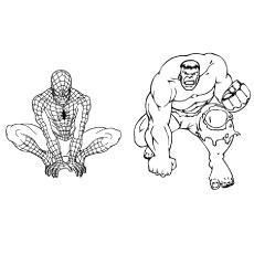 Popular hulk coloring pages for toddler