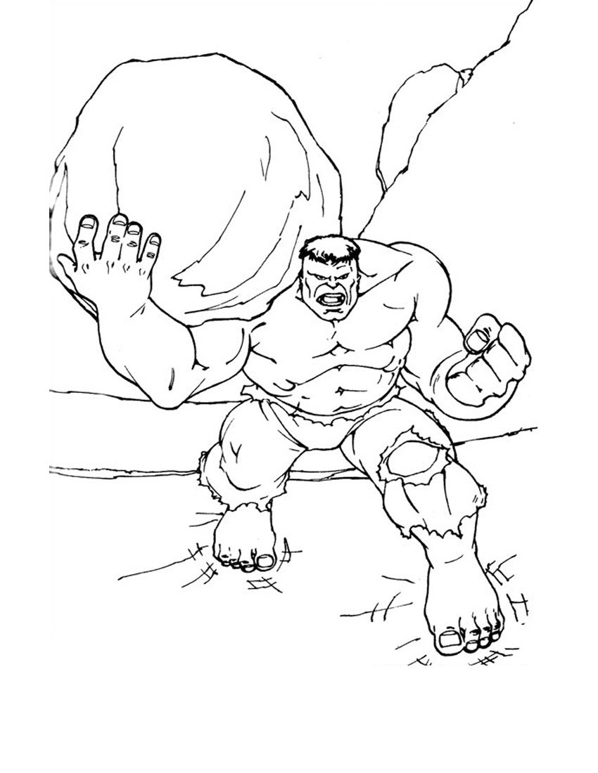 Coloring pages free printable hulk coloring pages for kids