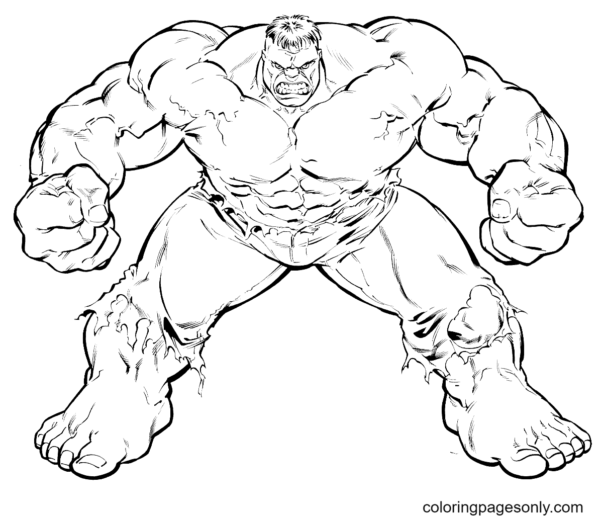 Hulk coloring pages