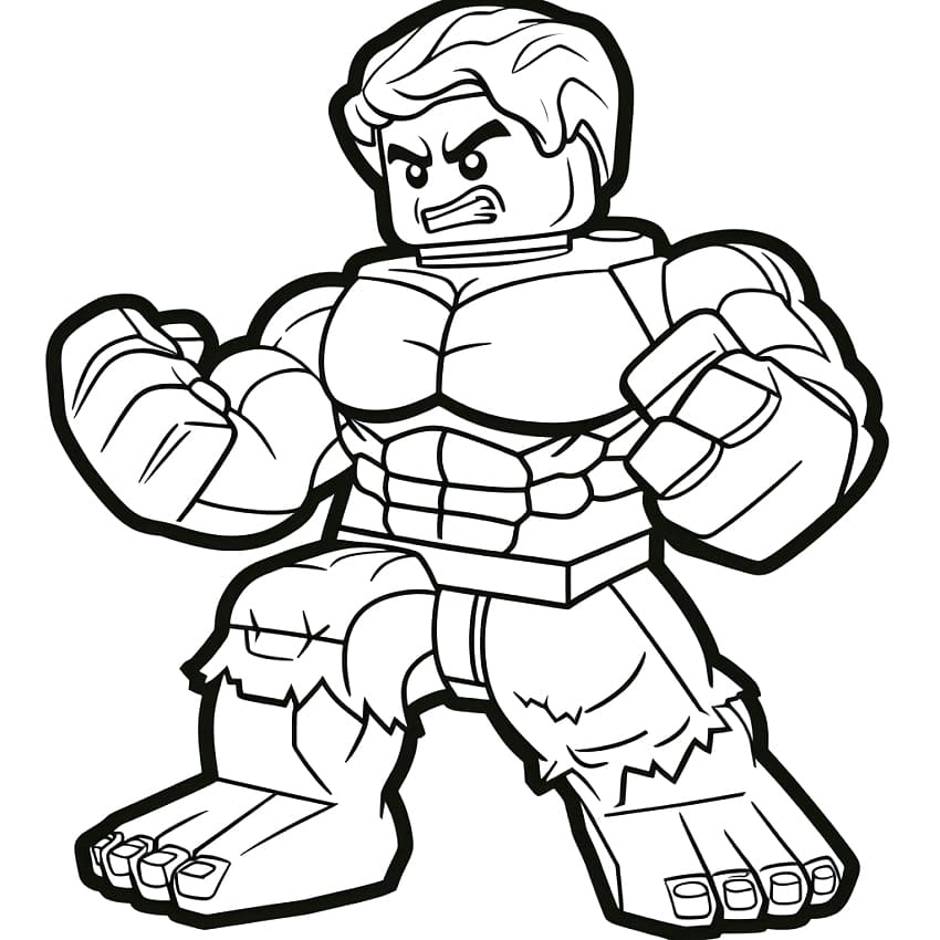 Lego hulk coloring pages