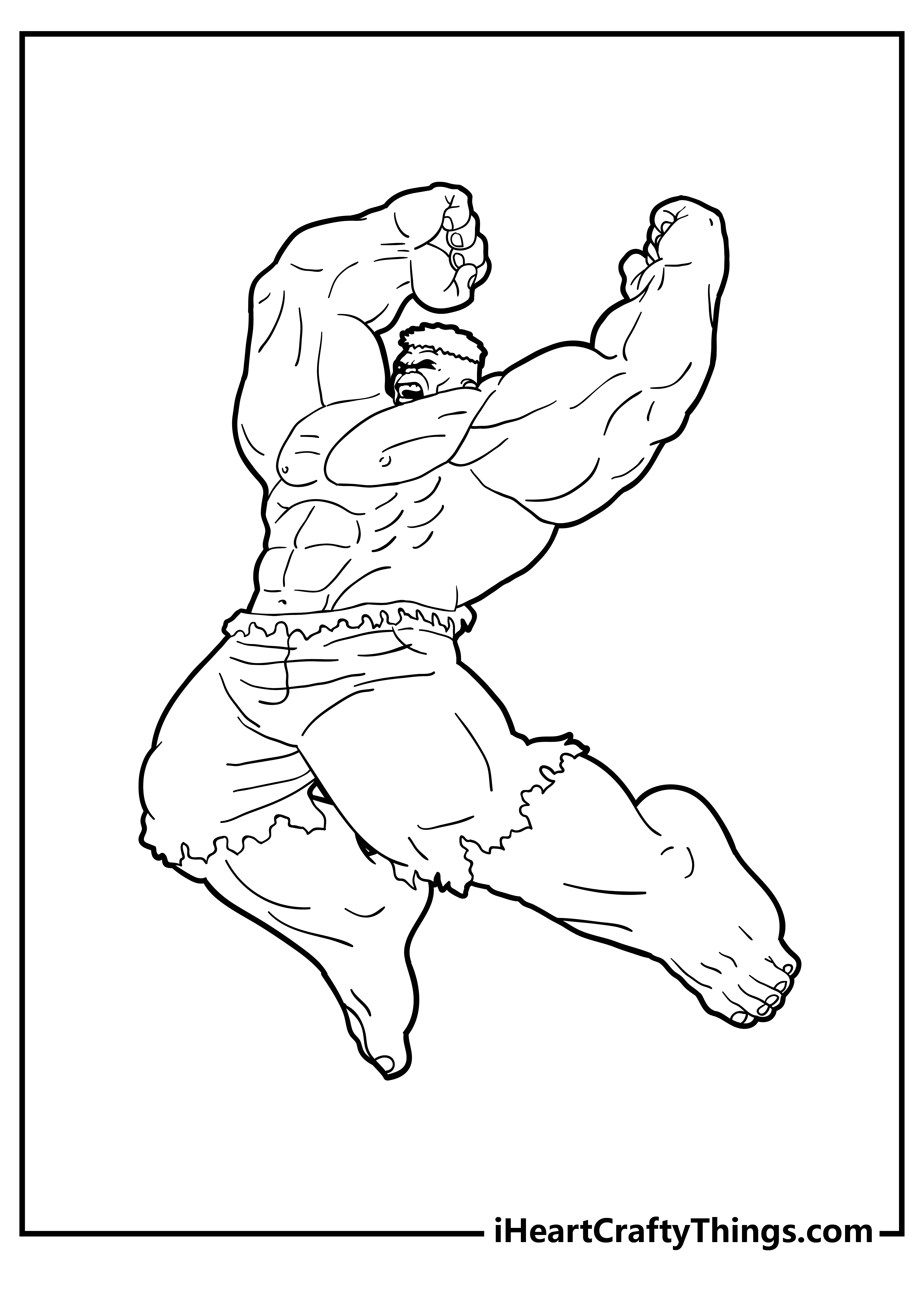 Hulk coloring pages free printables