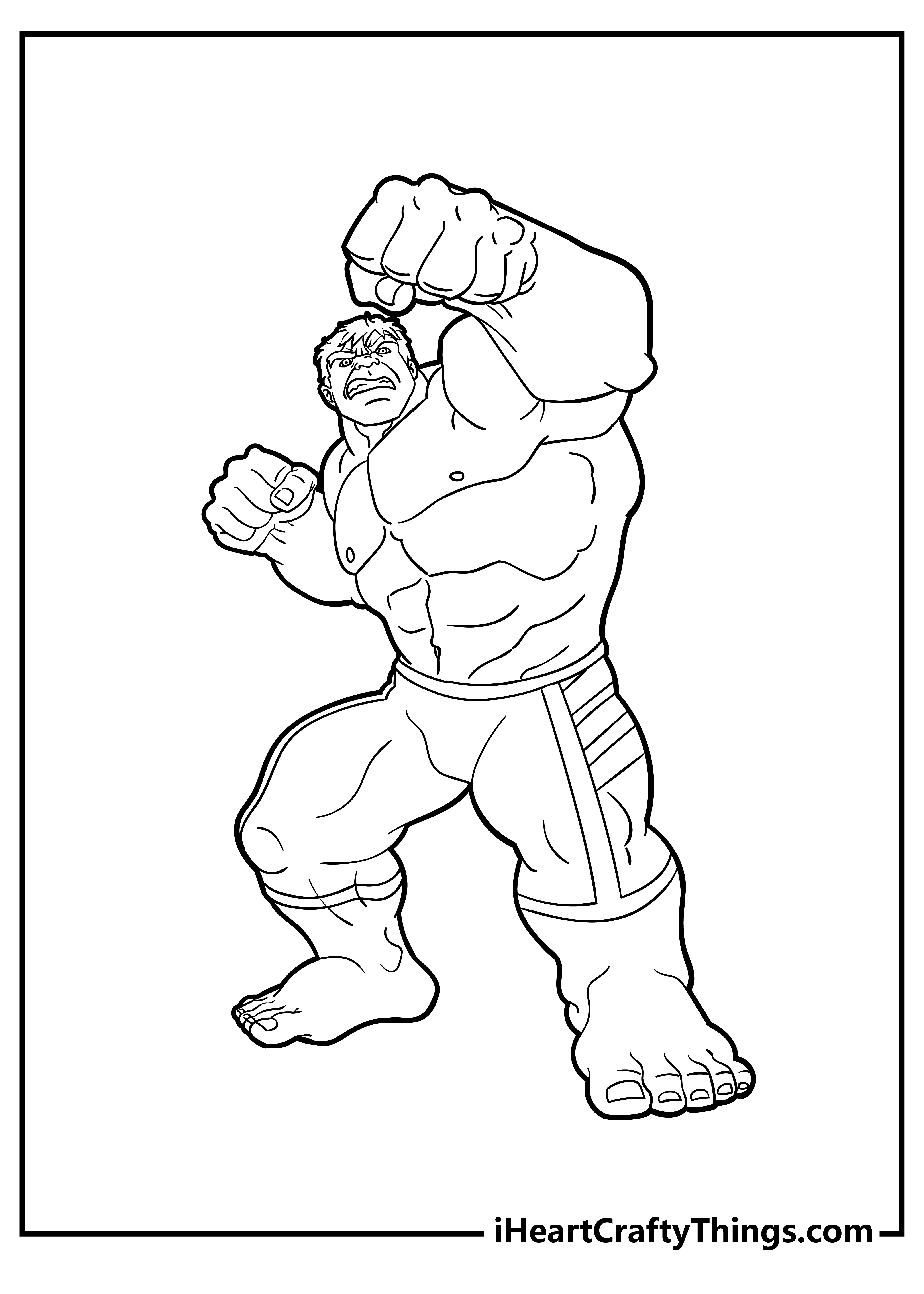 Hulk coloring pages free printables