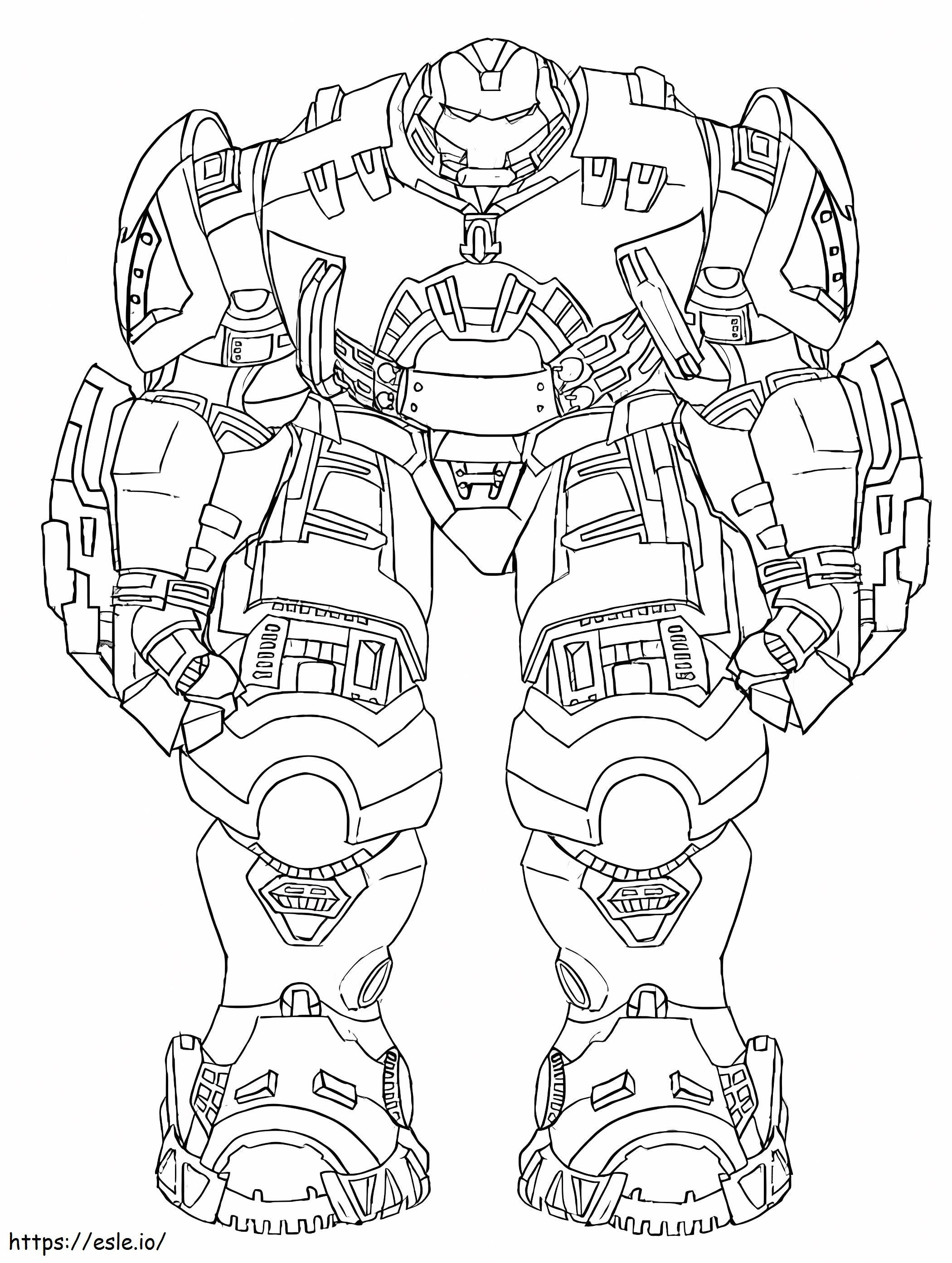 Giant hulkbuster coloring page