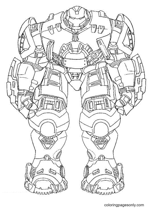 Hulkbuster coloring page