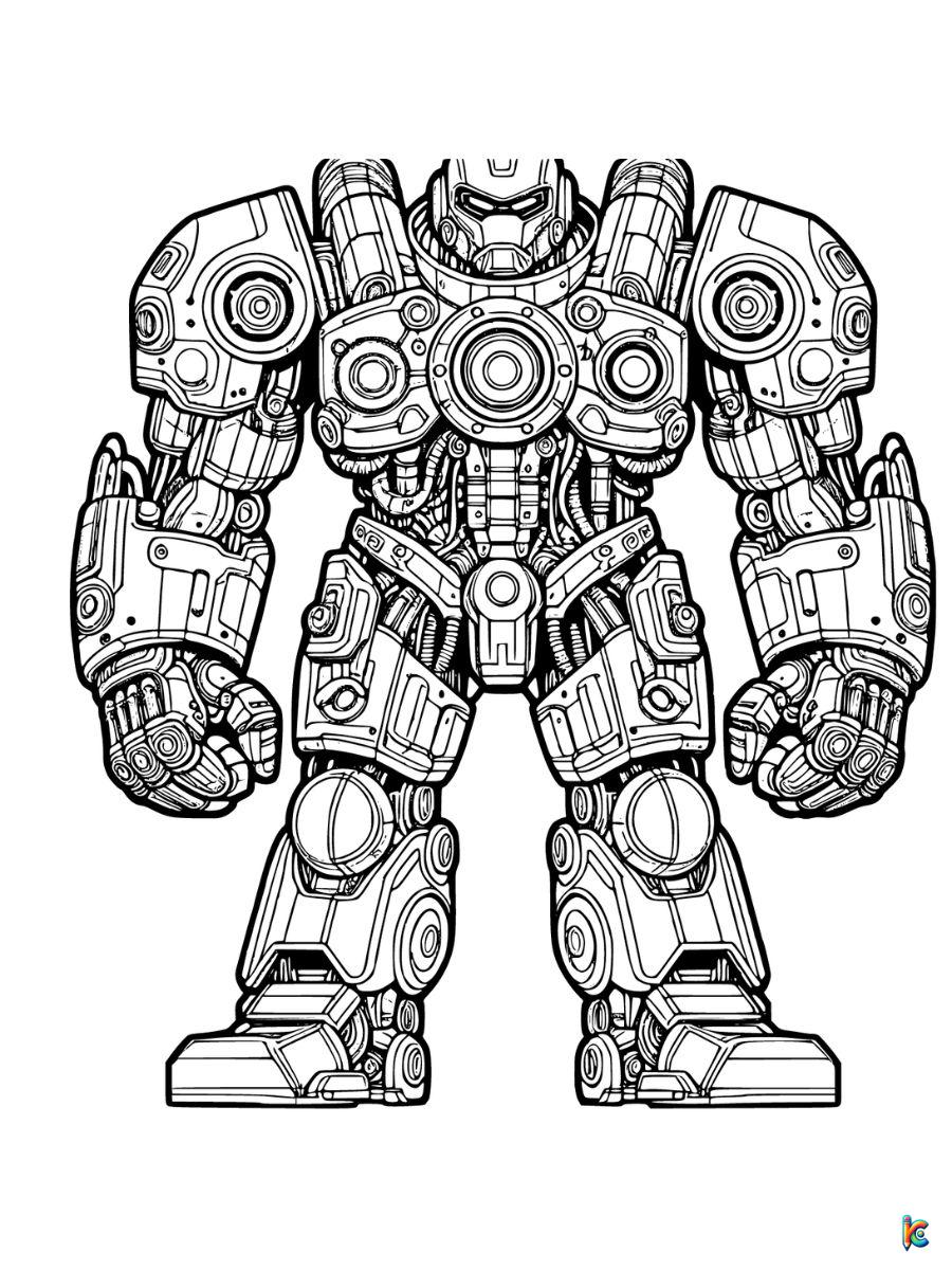 Robot coloring pages â