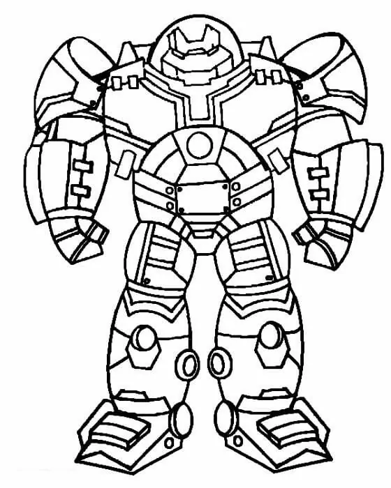 Cartoon hulkbuster fãrbung seite