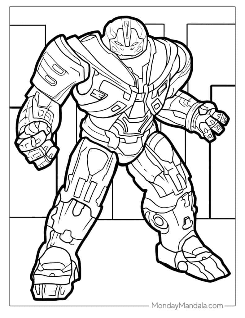 Hulk coloring pages free pdf printables