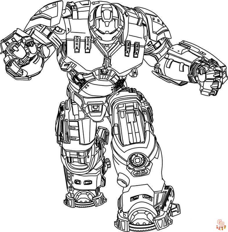 Hulk buster printable and free coloring pages for kids