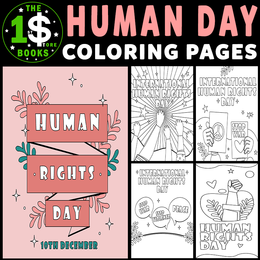 World human rights day coloring pages december holiday coloring sheets made by teachers