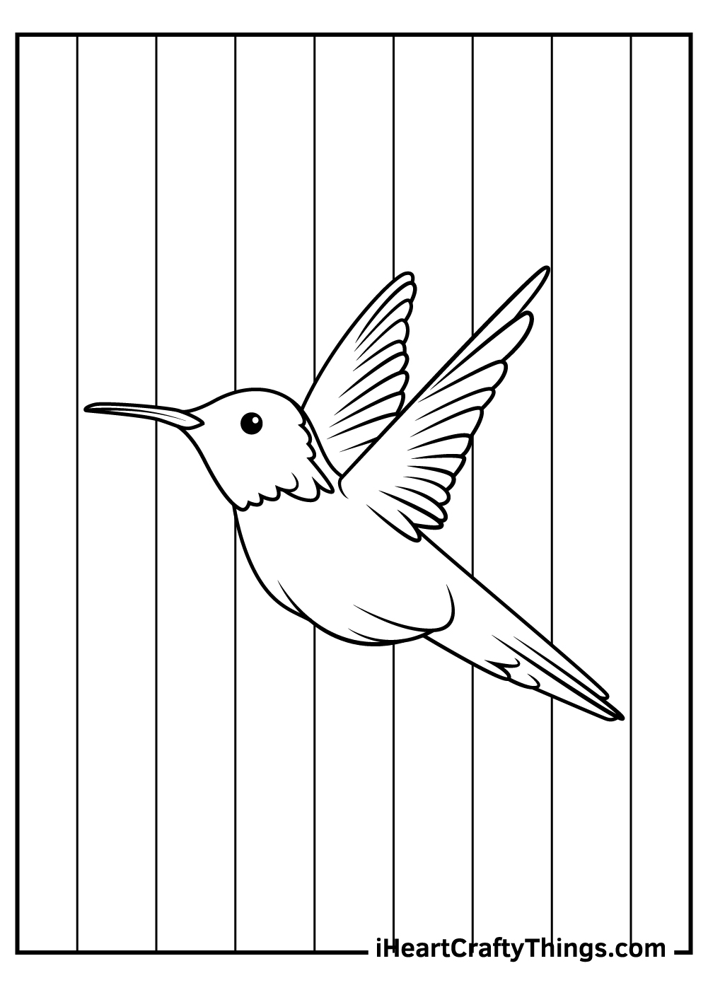 Hummingbird coloring pages free printables