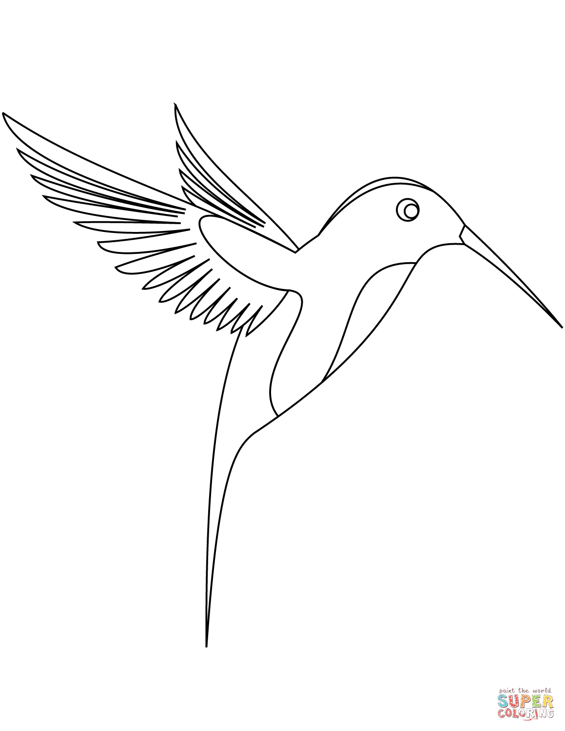 Hummingbird coloring page free printable coloring pages