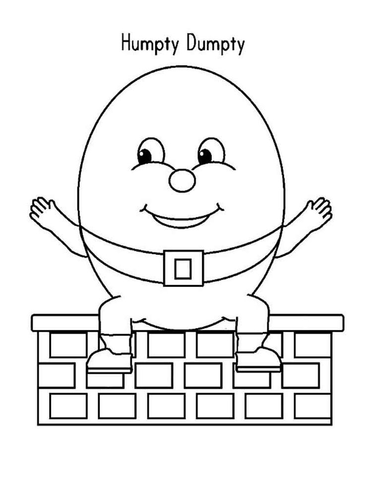 Humpty dumpty coloring pages free printable humpty dumpty coloring pages preschool coloring pages nursery rhymes preschool crafts nursery rhymes activities