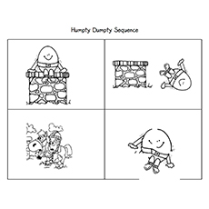 Adorable humpty dumpty coloring pages for toddlers