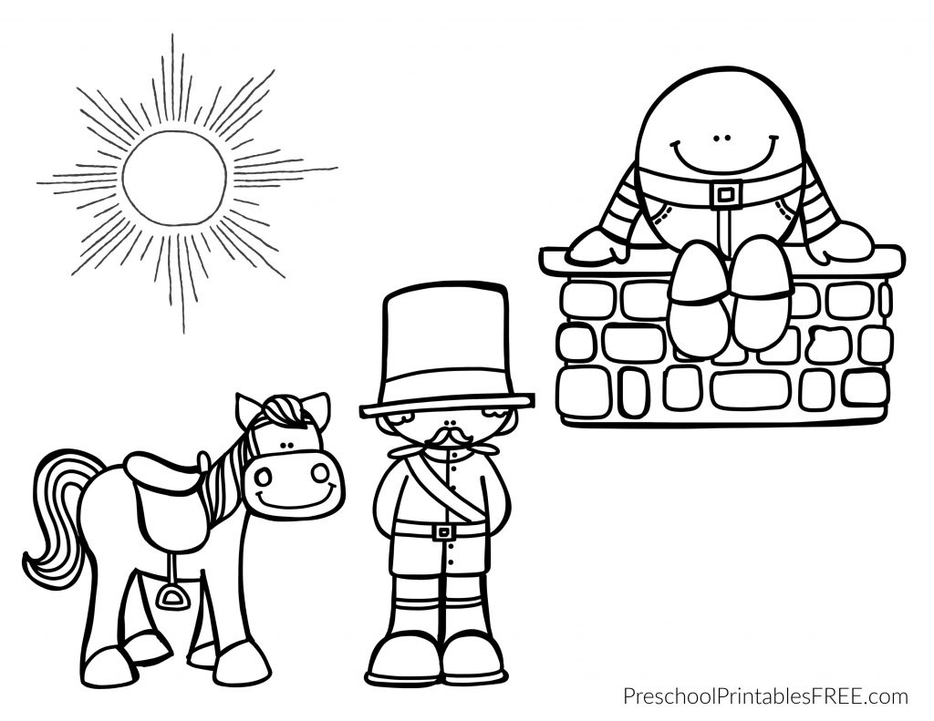 Humpty dumpty printables free â free preschool printables